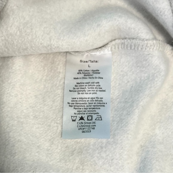 Barbie Apres Ski Club Heather Gray Graphic Crewneck Sweatshirt Size L - Picture 4 of 5